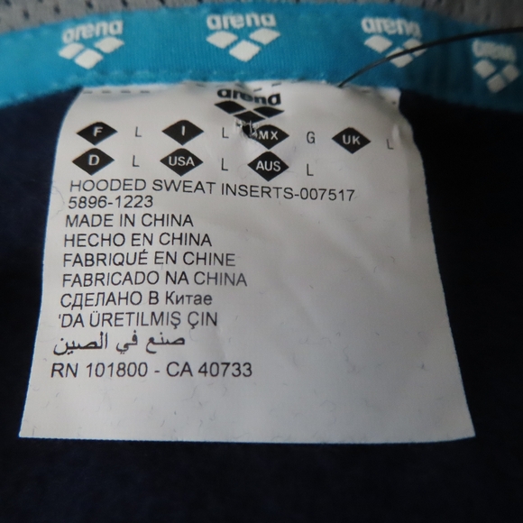 Arena Americana Collection Hoodie Athleisure design Unisex Reg fit USA Flag L - Picture 6 of 9